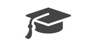 courses icon of graduation cap