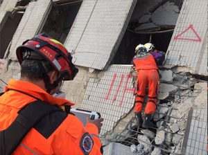 Rescue Radar used in Taiwan earthquake