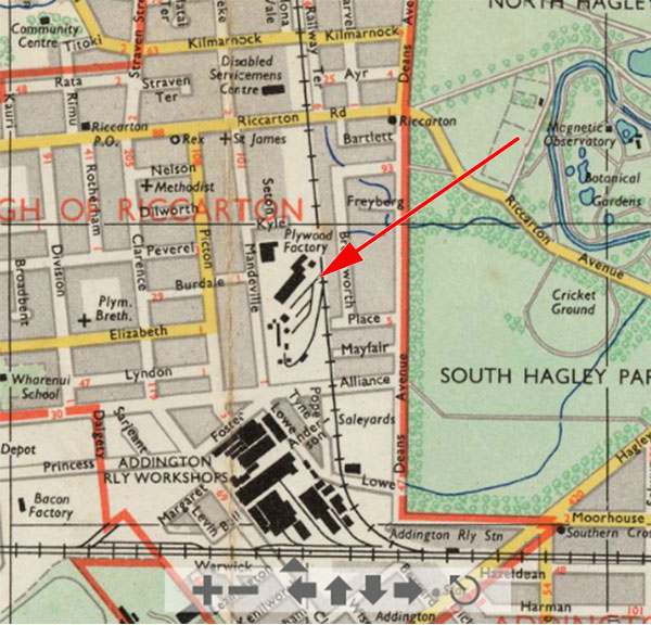 map of Christ church