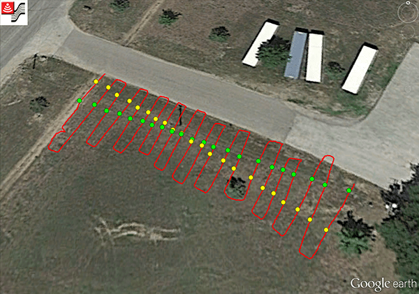 A map view of the data