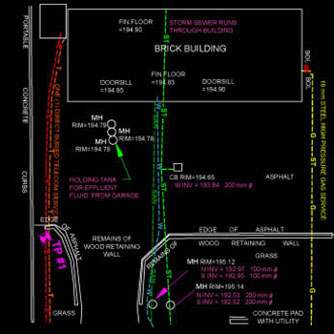 Typical digital map showing results of field mapping.