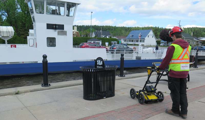 The LMX200 was used to collect 12,500 feet of data on a pier that had suffered damage after extensive flooding. The LMX200 GPR detector was used to collect 12,500 feet of data on a pier that had suffered damage after extensive flooding.