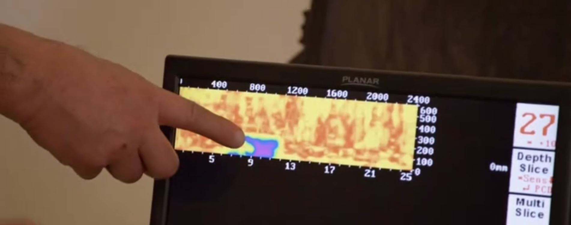 GPR radars display