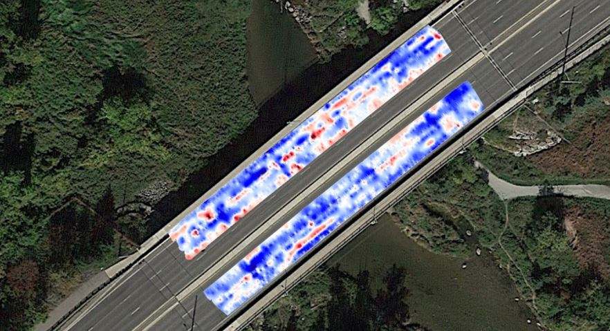 bridge inspection using concrete scanner