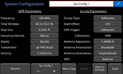 Easily setup, name and save multiple configurations on the DVL to increase efficiency in the field.