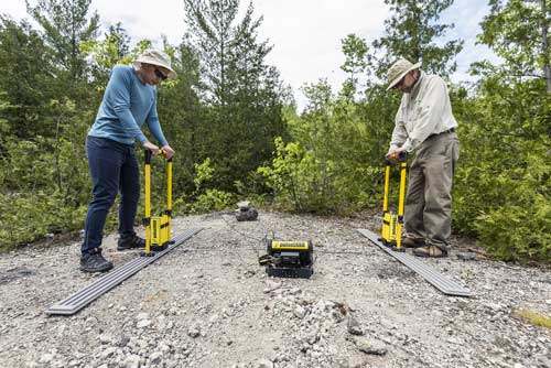 CMP: Common midpoint (CMP) surveys for subsurface velocity calculations, water content measurements and seismic-style trace stacking.