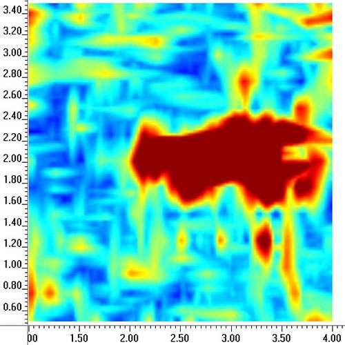 deep buried depth radar slicing