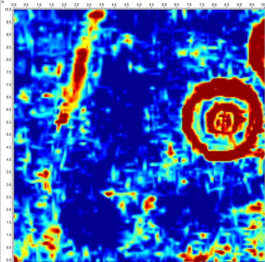 gpr radargram depth