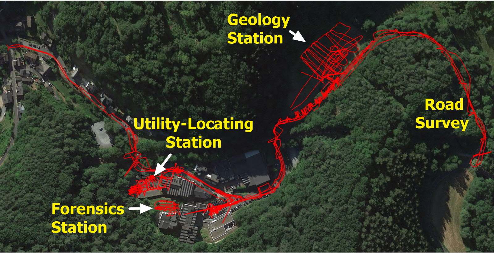 all gpr data on Google earth Map
