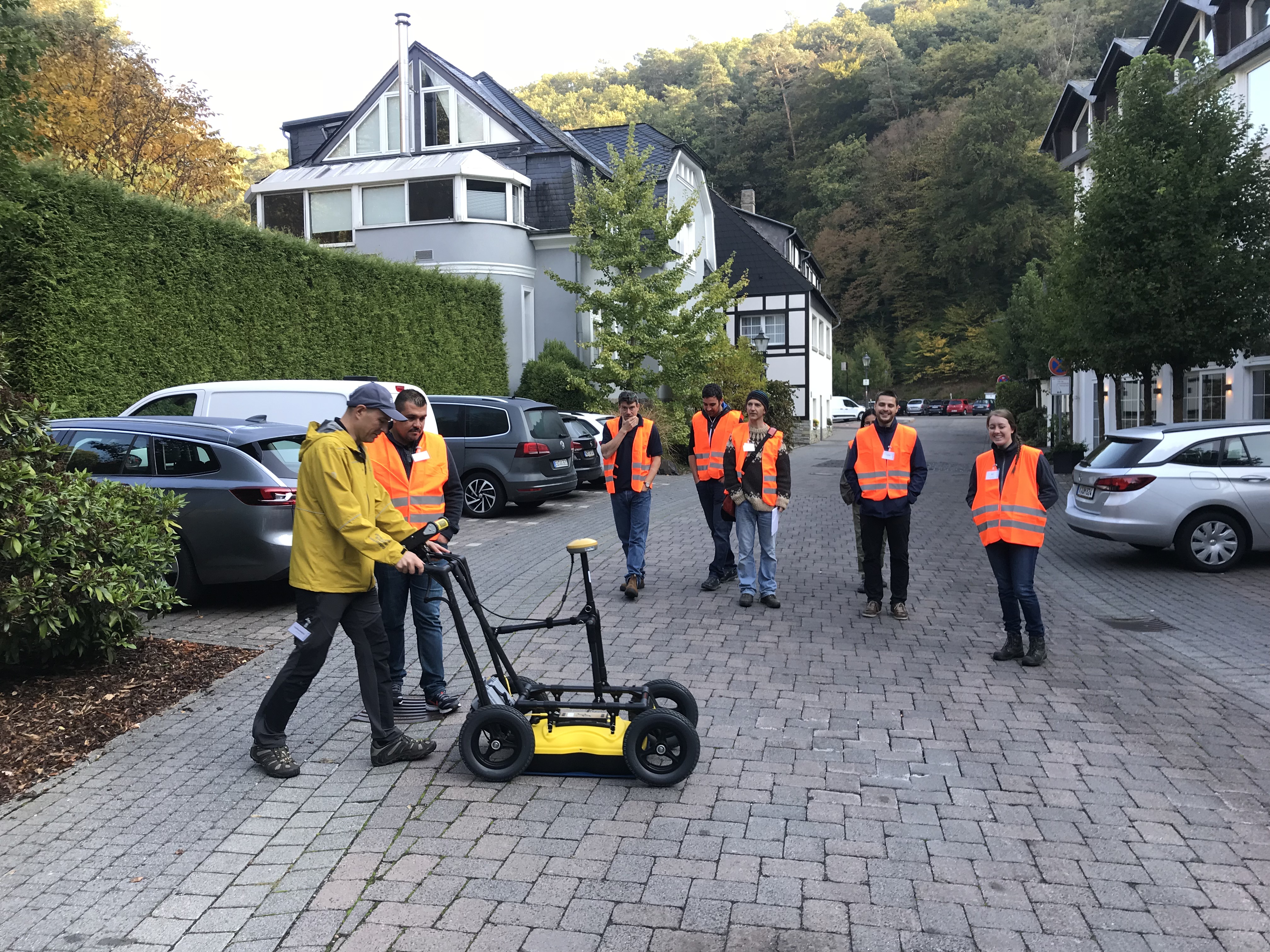 concrete pavement scanning with gpr