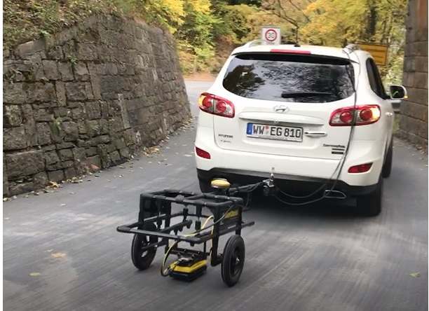 road scanning with Noggin GPR