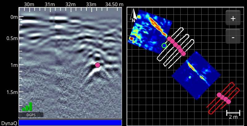 scanning underground utility lines