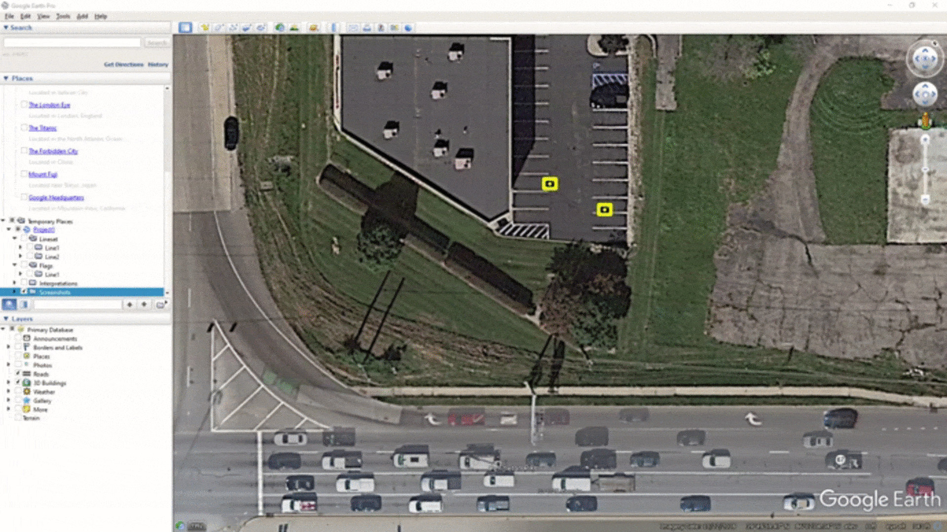 geotagged screenshot