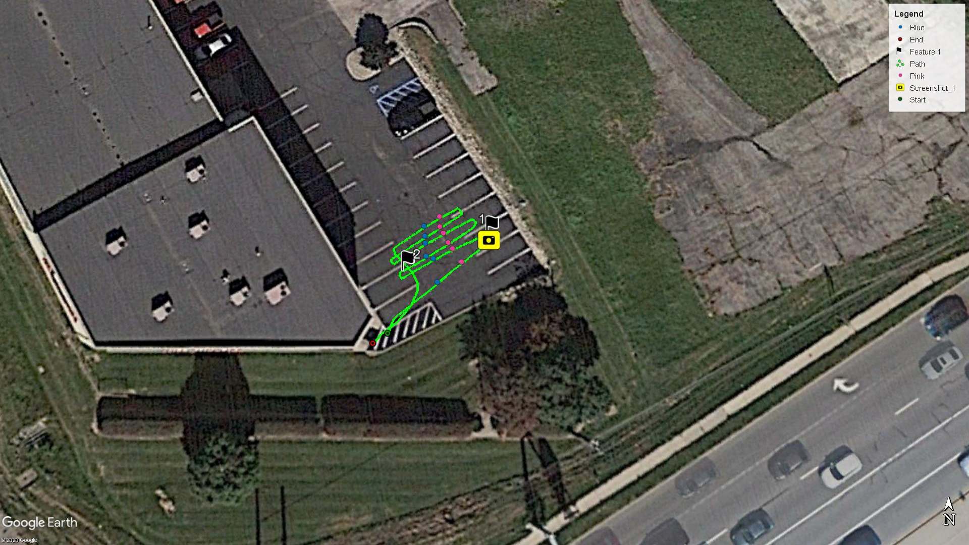 geotagged screenshot